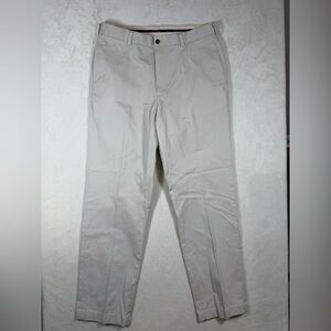 Brooks Brothers 33W Advantage Chino Clark No Wrinkle Light Cream Tan Chinos